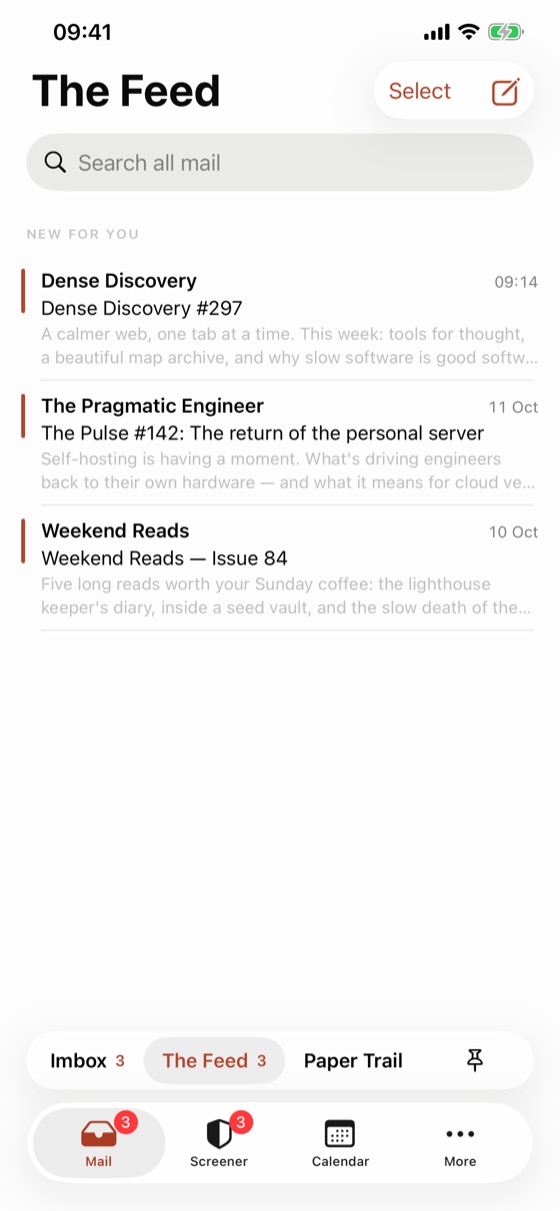 The Feed on iPhone.